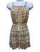 Missoni Size 6 Yellow, Orange, Blue & Pink Viscose Sleeveless Chevron Top Yellow, Orange, Blue & Pink / 6