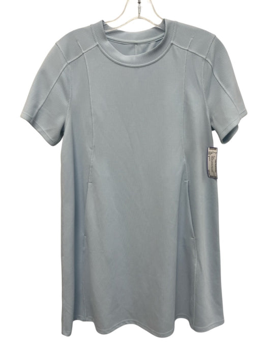 Lululemon Size 6 Light Blue Polyester Blend Ribbed Pockets Above knee Dress Light Blue / 6