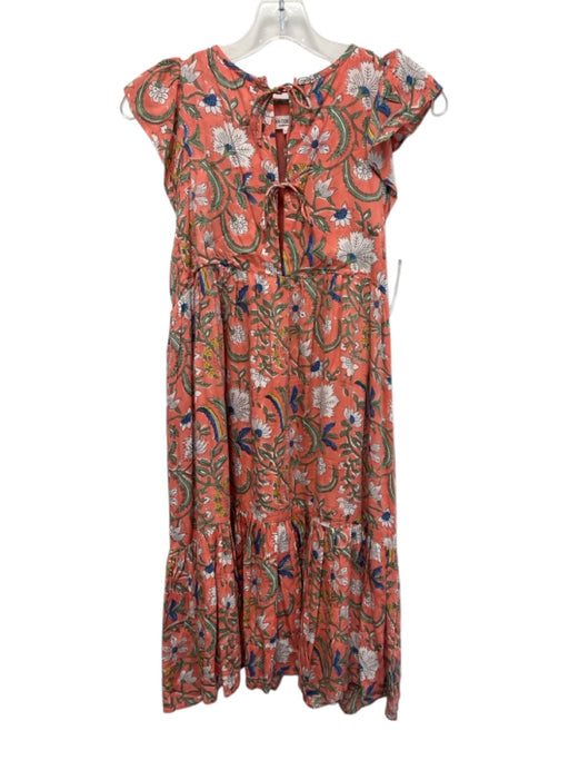 India Collection Emerson Fry Size XS/S coral pink, green, blue Modal Dress coral pink, green, blue / XS/S