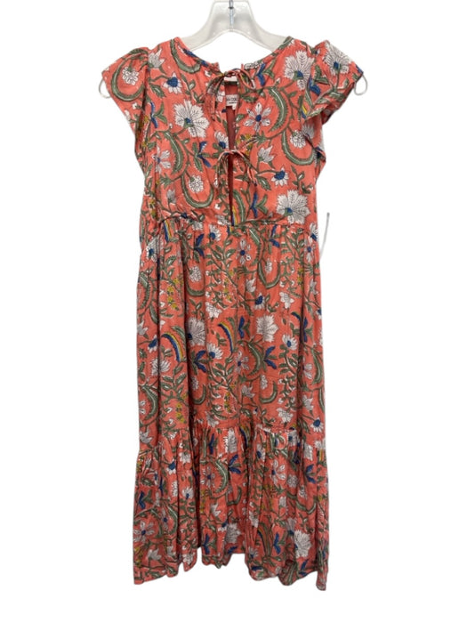 India Collection Emerson Fry Size XS/S coral pink, green, blue Modal Dress coral pink, green, blue / XS/S