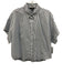 Rag & Bone Size M White & Blue Cotton Striped Short Sleeve Button Front Top White & Blue / M