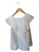Meimeij Size 40 White Cotton Sleeveless Ruffles V Neck Top White / 40
