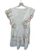 CROSBY by Mollie Burch Size M White Cotton V Neck Flutter Sleeve Mini Dress White / M