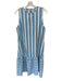 Livro Size M Blue Cotton Sleeveless Striped Maxi Dress Blue / M