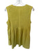 Strut & Bolt Size M Chartreuse Cotton Sleeveless Pleated Front Tie Dress Chartreuse / M
