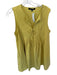 Strut & Bolt Size M Chartreuse Cotton Sleeveless Pleated Front Tie Dress Chartreuse / M