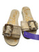 Sam Edelman Shoe Size 7.5 Tan Woven Tortoiseshell Buckle Platform Sandals Tan / 7.5