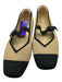 Vivaia Shoe Size 39 Black & Tan Knit Buckle Color Block Mary Jane Flats Black & Tan / 39