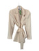 Boa Size XS Tan Polyester Blend Long Sleeve Blazer Belted Dress Tan / XS