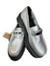 Dr. Martens Shoe Size 10 Silver Leather Silver Hardware Platform Chunky Loafers Silver / 10