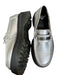 Dr. Martens Shoe Size 10 Silver Leather Silver Hardware Platform Chunky Loafers Silver / 10