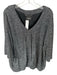 St John Size 16 Black & White Wool Blend Tweed 3/4 Sleeve One Button Neck Blazer Black & White / 16