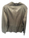 Isda & Co Size L Olive Cotton Blend Shiny 3 Buttons Collar Long Sleeve Blazer Olive / L
