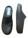 Fitflop Shoe Size 10 Black Faux Leather Open Back Closed Toe Platform Clogs Black / 10