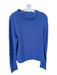 Lafayette 148 Size XXL Blue Cotton Mock Neck Knit Sweater Blue / XXL