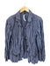 Lafayette 148 Size 18 Navy Cotton Blend Shoulder Pads Buttons Jacket Navy / 18