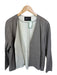 Lafayette 148 Size Est xl Gray Leather Reversable Jacket Gray / Est xl