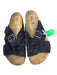 Birkenstock Shoe Size 41 Navy & Brown Suede Cork Sandals Navy & Brown / 41