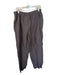 Pure White Spa Size Est L Gray Linen Elastic Waist Front Pocket Pants Gray / Est L