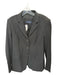 Piazza Sempione Size 46 Black Wool Blend 3 Button Front Pockets Jacket Black / 46