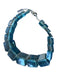 Lafayette 148 Teal Lucite Geometric Chunky Statement Necklace Teal