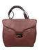 Valentino Maroon Leather Expandable Shoulder Bag Top Handle Gold Hardware Purse Maroon / Medium