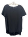 Lafayette 148 Size 8 Black Silk Short Sleeve Satin Lined Top Black / 8