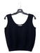 St John Separates Size M Black Wool Scoop Neck Sleeveless Top Black / M