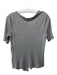 Marine Layer Size M Gray Tencel V Neck Buttondown Heathered Rib Knit Top Gray / M