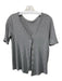 Marine Layer Size M Gray Tencel V Neck Buttondown Heathered Rib Knit Top Gray / M