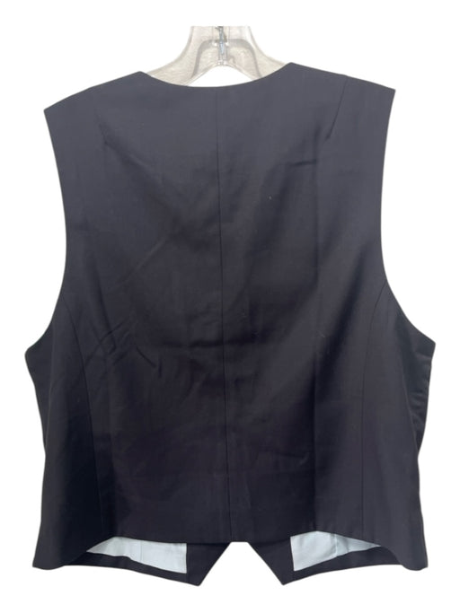 Wildfang Size M Black Polyester Button Vest Top Black / M