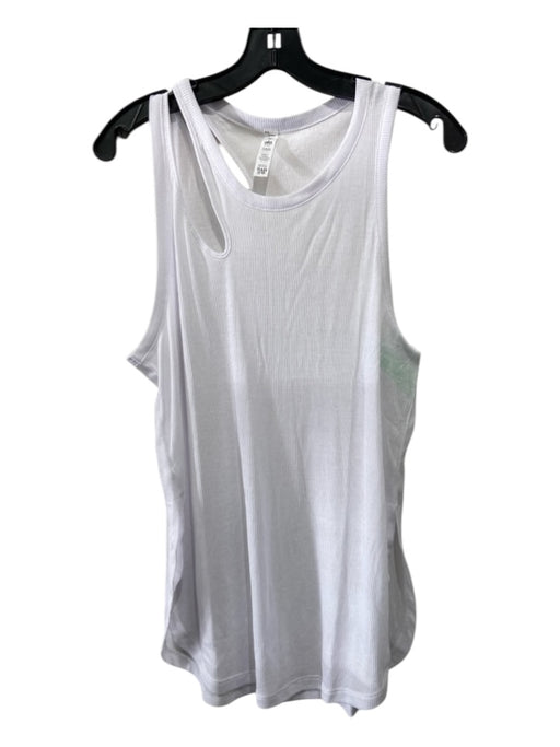 Alo Size M White Pearl RIBBON Cut Out Sleeveless Top White Pearl / M