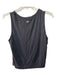 Alo Size M Black Rayon Twist Hem Sleeveless Top Black / M