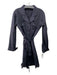 Alex Mill Size M Black Cotton Breast Pocket Buttondown Long Sleeve Sash Romper Black / M