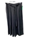 Jennifer Glasgow Size L Black Lyocell Zip & Button High Rise Pleated Wide Pants Black / L