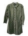 Veronica Beard Size 10 Olive Green Cotton Button Up Long Sleeve Collar Dress Olive Green / 10