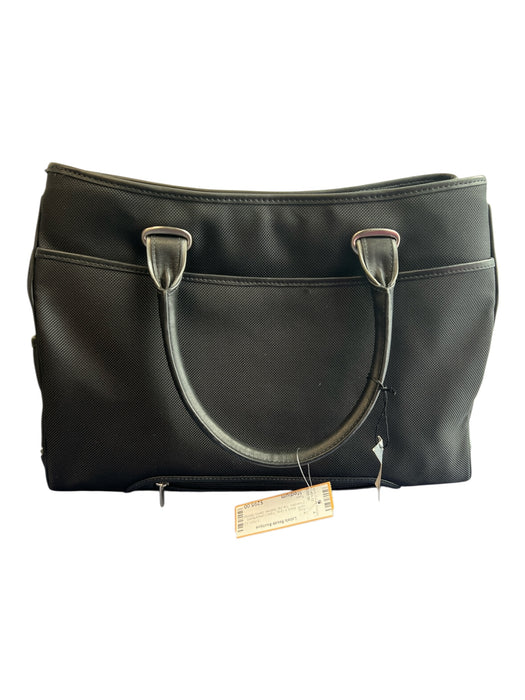 Tumi Black & Gray Triple Compartment 2 handles Top Zip Satchel Bag Black & Gray / Medium