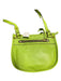 Oryany Lime Leather Top Zipper Flap Gold Hardware Shoulder & Crossbody Bag Lime / Medium