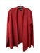 Eileen Fisher Size XL Cranberry Wool Open Front Knit Shawl Collar Cardigan Cranberry / XL