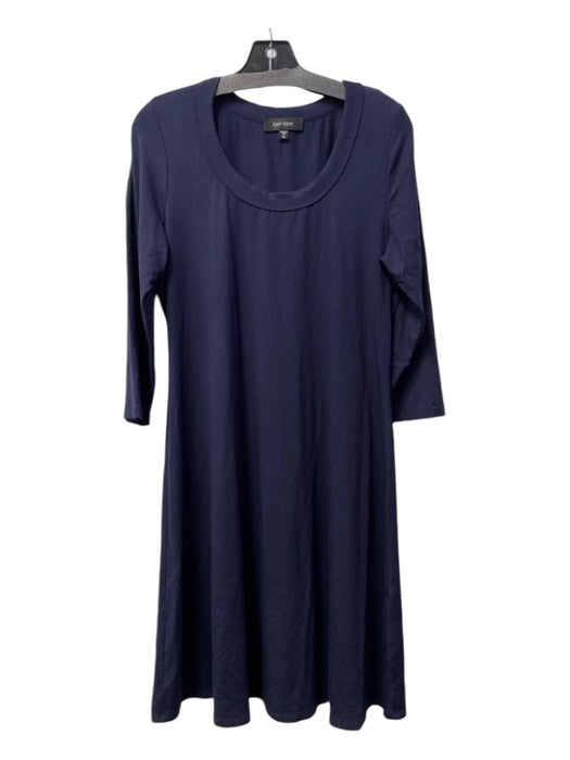 Karen Kane Size XL Navy Rayon 3/4 Sleeve Round Neck Knee Length A line Dress Navy / XL