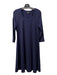 Karen Kane Size XL Navy Rayon 3/4 Sleeve Round Neck Knee Length A line Dress Navy / XL