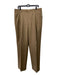 Zanella Size 36 Tan Wool Blend Solid Dress Cuffed Men's Pants 36