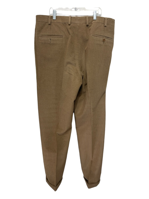 Samuelsohn Size Est 36 Beige Cotton Blend Cordouroy Dress Pleats Men's Pants Est 36