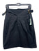 Chloe Size 36 Black Cotton Pleated Buckle Knee Length Skirt Black / 36