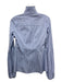 Caroline Constas Size S Blue Cotton Striped Button Down Long Sleeve Top Blue / S