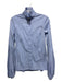 Caroline Constas Size S Blue Cotton Striped Button Down Long Sleeve Top Blue / S