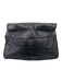 Chloe Black Leather Foldover Clear Heel Clutch Bag Black / M