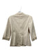 Max Mara Studio Size P Beige Cotton 2 Buttons Shoulder Pads Darted Jacket Beige / P