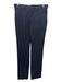 Stella McCartney Size 44 Black Cotton Low Rise Pleated Straight Pants Black / 44