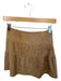 Shug! Size S Tan Vegan Suede Elastic Waist Mini Skirt Tan / S